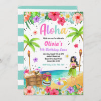 Hawaiian Luau Birthday Party Tropical Birthday