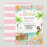 Hawaiian Luau Birthday Party Tropical Birthday