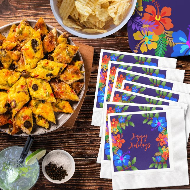 Hawaiian Luau Holiday Office Party Napkin (Creator Uploaded)