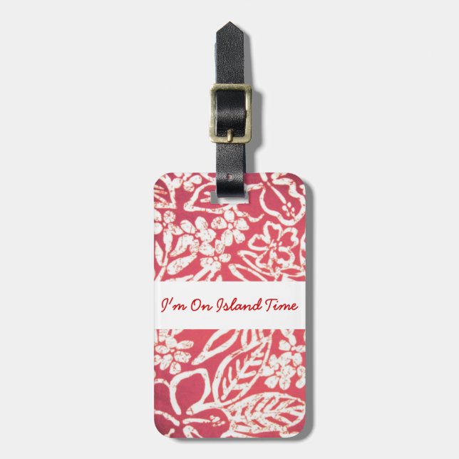 Hawaiian Luggage Tag (Front Vertical)