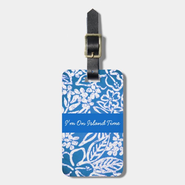 Hawaiian Luggage Tag (Front Vertical)
