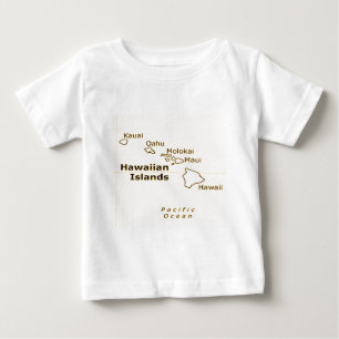 Hawaiian Map baby tees