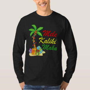 Hawaiian Mele Kalikimaka Christmas Matching Family T-Shirt