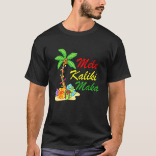 Hawaiian Mele Kalikimaka Christmas Matching Family T-Shirt