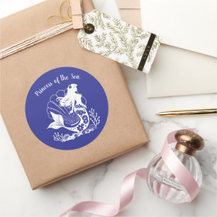 Hawaiian Mermaid-Princess of the Sea Classic Round Sticker