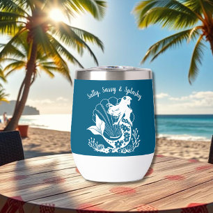 Hawaiian Mermaid-Salty Sassy & Splashy-Teal