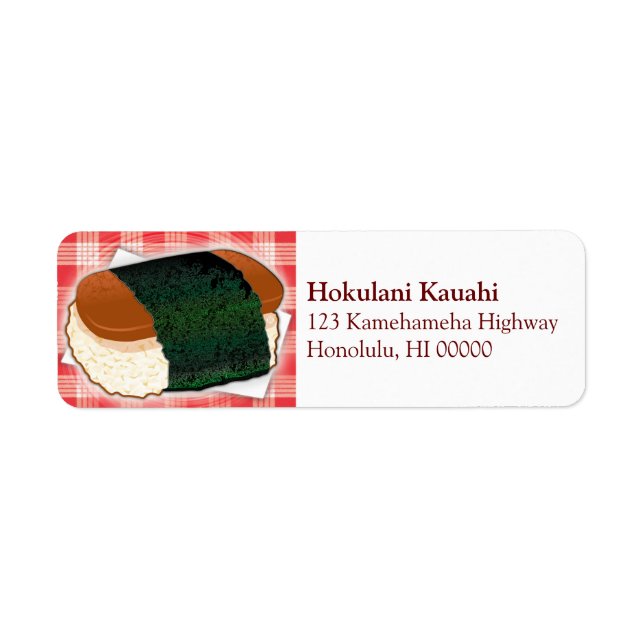 Hawaiian Musubi Label (Front)