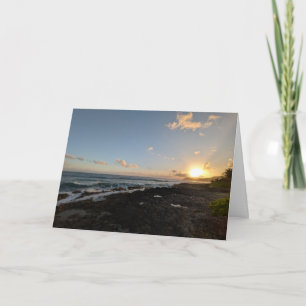 Hawaiian Natural Landscape Photography Thank You Card