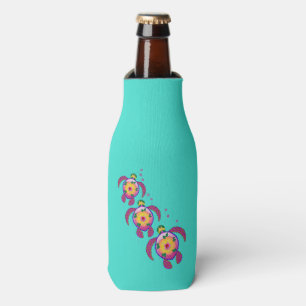 Hawaiian Ohana Honu Sea Turtles Bottle Cooler