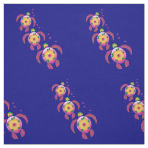 Hawaiian Ohana Honu Sea Turtles Fabric