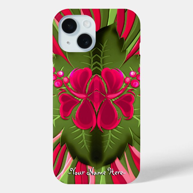 Hawaiian Orchids - Personalised Case-Mate iPhone Case (Back)