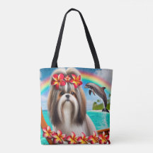 Hawaiian Outrigger Adventure Canvas Tote Bag 