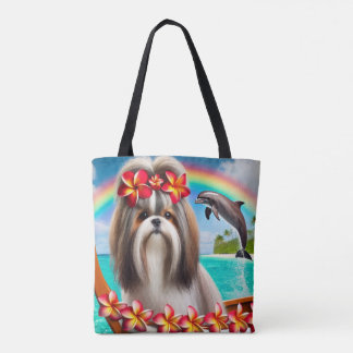 Hawaiian Outrigger Adventure Canvas Tote Bag 