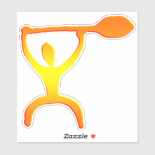 Hawaiian Paddle Man Petroglyph