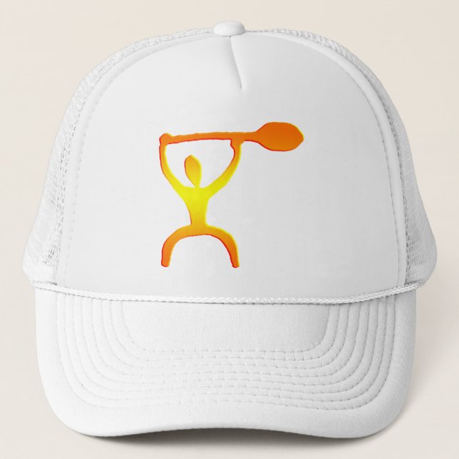 Hawaiian Paddle Man Petroglyph - Hat (Front)