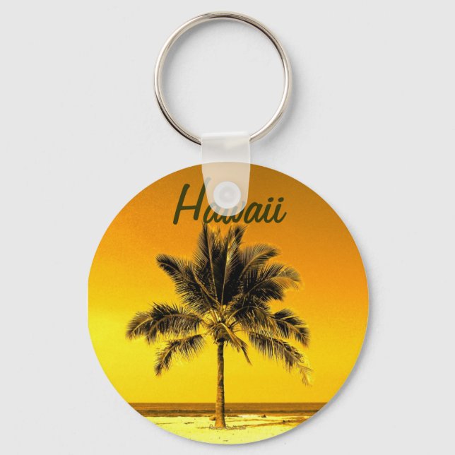 Hawaiian Palm Tree keychain (Front)