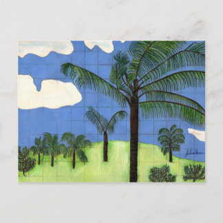 Hawaiian Palm Trees by Julia Hanna Postcard