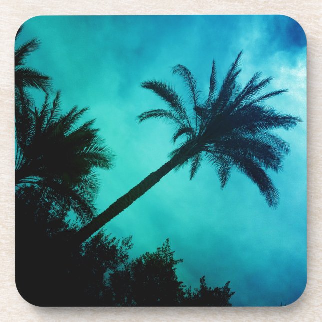 Hawaiian Palm Trees Coaster (Front)