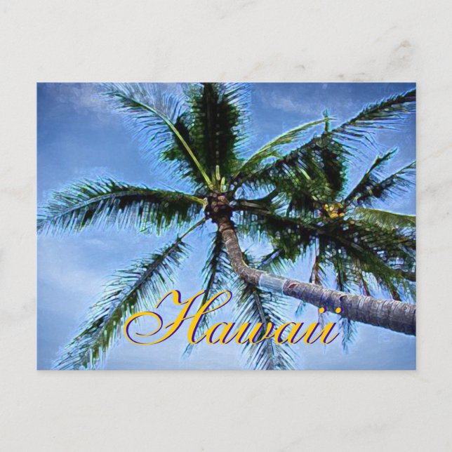 Hawaiian Palm Trees Postcards (Front)