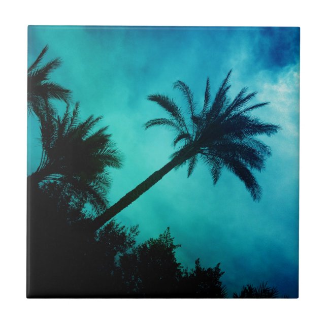 Hawaiian Palm Trees Tile (Front)