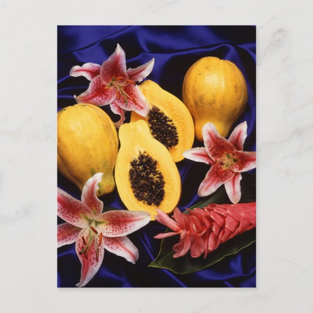 Hawaiian papayas postcard (Front)