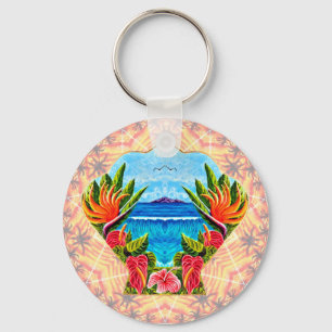 Hawaiian Paradise Twice Key Ring