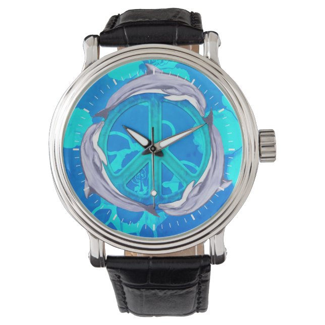 Hawaiian Peace Dolphins Watch (Front)