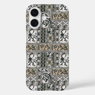 Hawaiian Petroglyph Tapa Cloth Phone Case