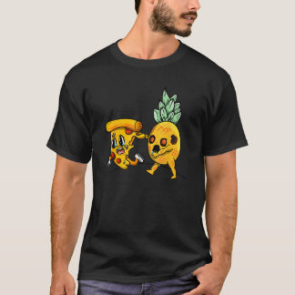 Hawaiian Pineapple Horror Pizza Zombie Funny Hallo T-Shirt