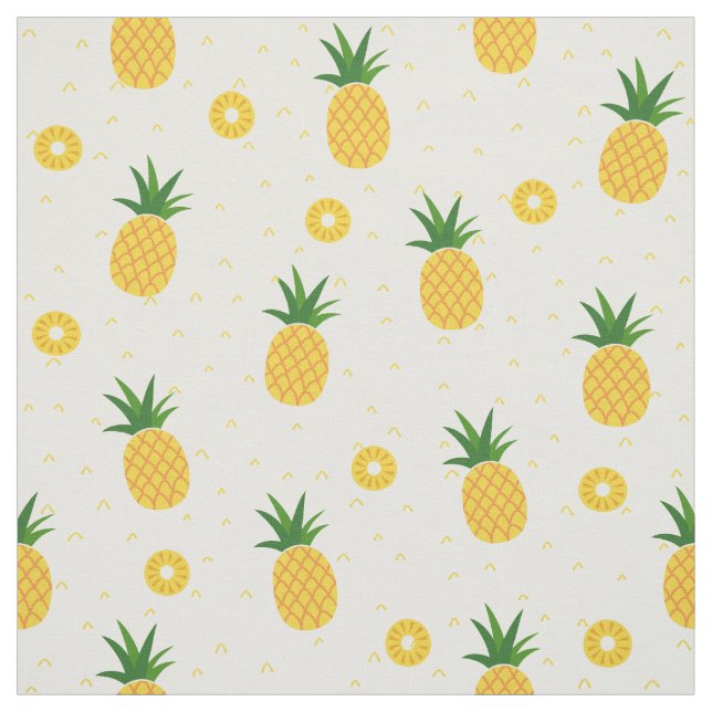 Hawaiian Pineapple Pattern Tropical design Fabric (Swatch)
