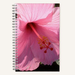 Hawaiian Pink Hibiscus Fine Art Photo Notebook