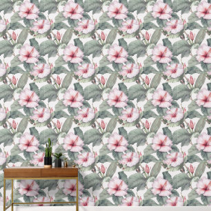 Hawaiian Pink Hibiscus Wallpaper