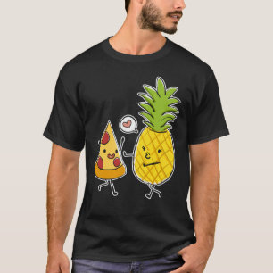 Hawaiian Pizza Slice Falling In Love With A T-Shirt