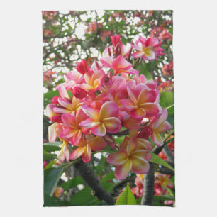 Hawaiian Plumeria Tea Towel