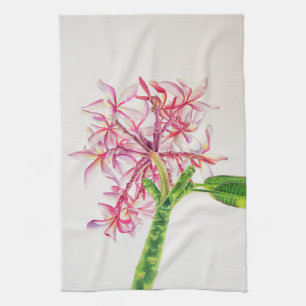 Hawaiian Plumeria Tea Towel