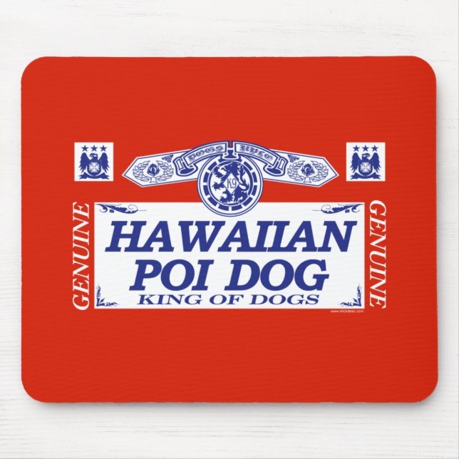 Hawaiian Poi Dog Mouse Pad (Front)