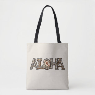 Hawaiian Polynesian Aloha Bamboo Look Tote Bag