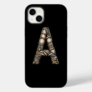 Hawaiian Polynesian Aloha Letter A Custom Initial iPhone 14 Plus Case