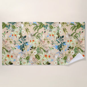 Hawaiian Print Beach Towel