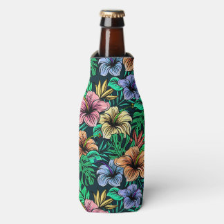 Hawaiian Print Bottle Cooler
