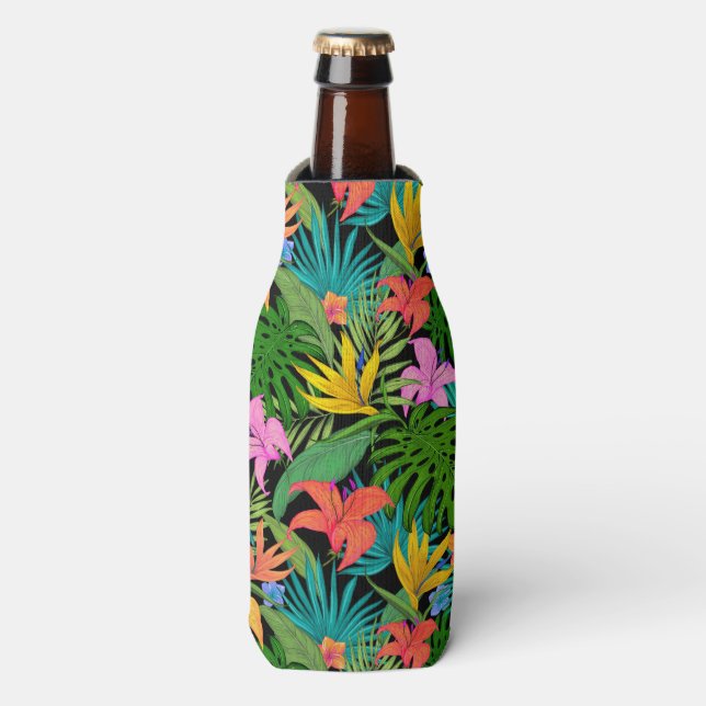 Hawaiian Print Bottle Cooler (Bottle Front)
