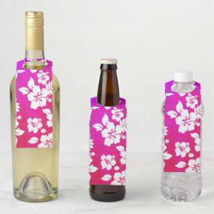 Hawaiian Print Bottle Tag