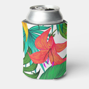 Hawaiian Print Can Cooler