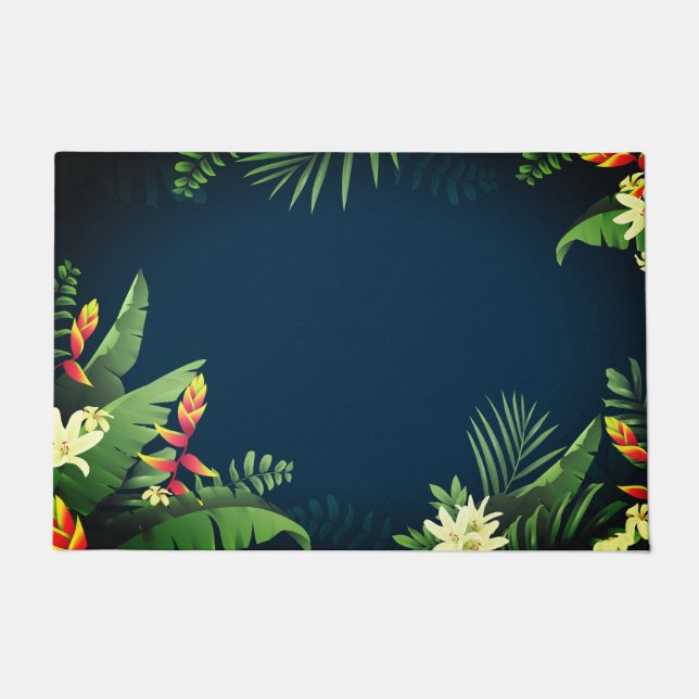 Hawaiian Print  Doormat (Front)