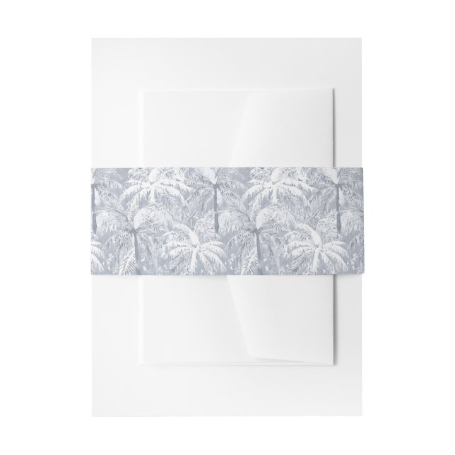 Hawaiian print  invitation belly band (Front Example)