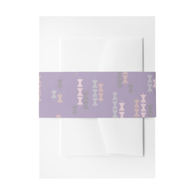 Hawaiian print  invitation belly band (Front Example)