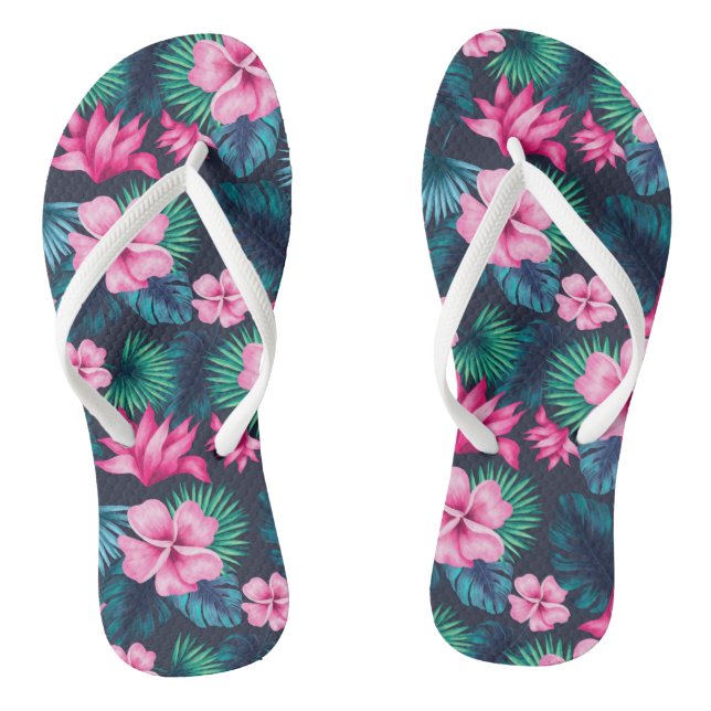 Hawaiian Print  Jandals (Footbed)