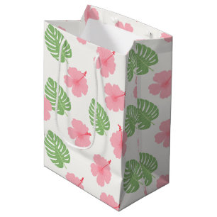 Hawaiian print medium gift bag