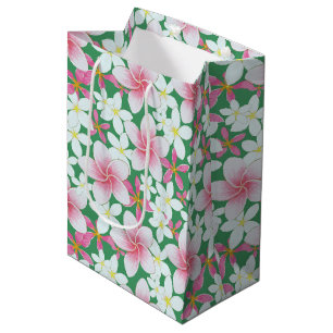 Hawaiian print medium gift bag