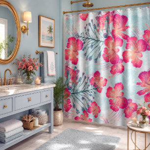 Hawaiian print Ohai Alii v2 pattern Shower Curtain